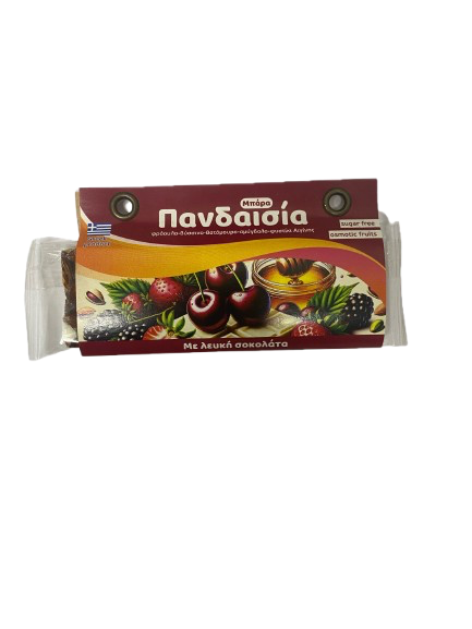 Πανδαισία μπάρα με λευκή σοκολάτα