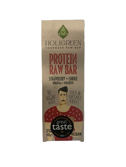 Hooligreen Protein Raw Bar Strawberry + Cookie