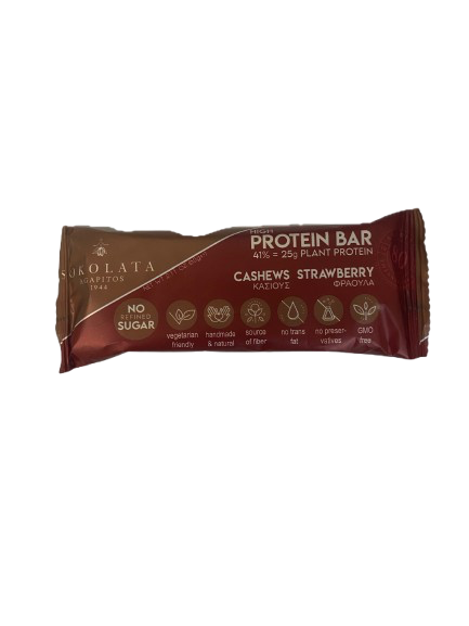 Agapitos Protein Bar Κάσιους + Φράουλα