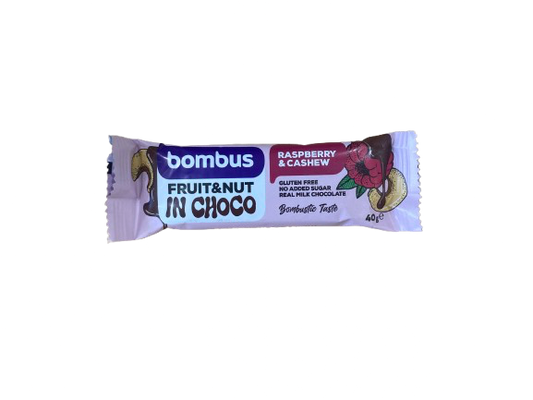 Bombus Μπάρα Rasberry & Cashew